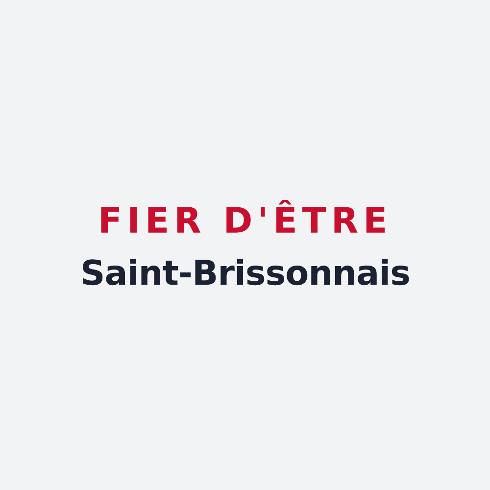 Poster « Fier d'être Saint-Brissonnais » — design pour Saint-Brisson-sur-Loire