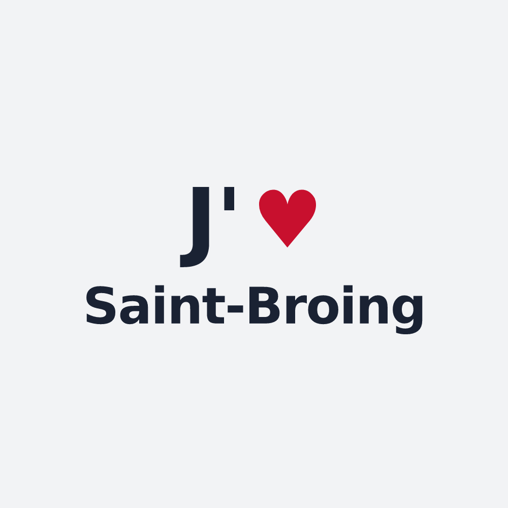 Poster personnalisé Saint-Broing — design J'aime Saint-Broing