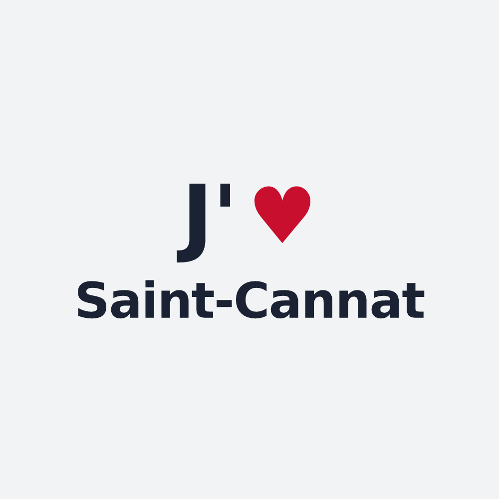 Poster personnalisé Saint-Cannat — design J'aime Saint-Cannat