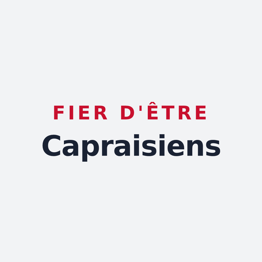 Poster « Fier d'être Capraisiens » — design pour Saint-Capraise-de-Lalinde