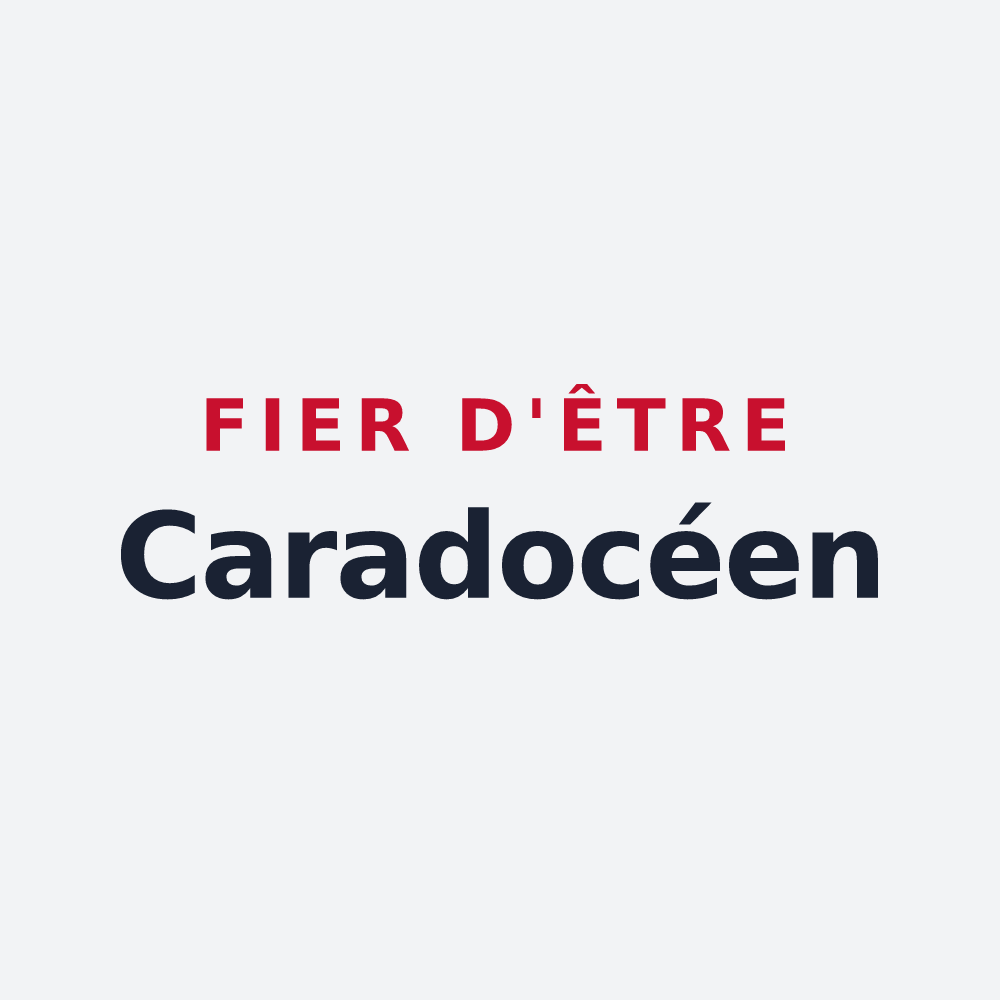 Poster « Fier d'être Caradocéen » — design pour Saint-Caradec