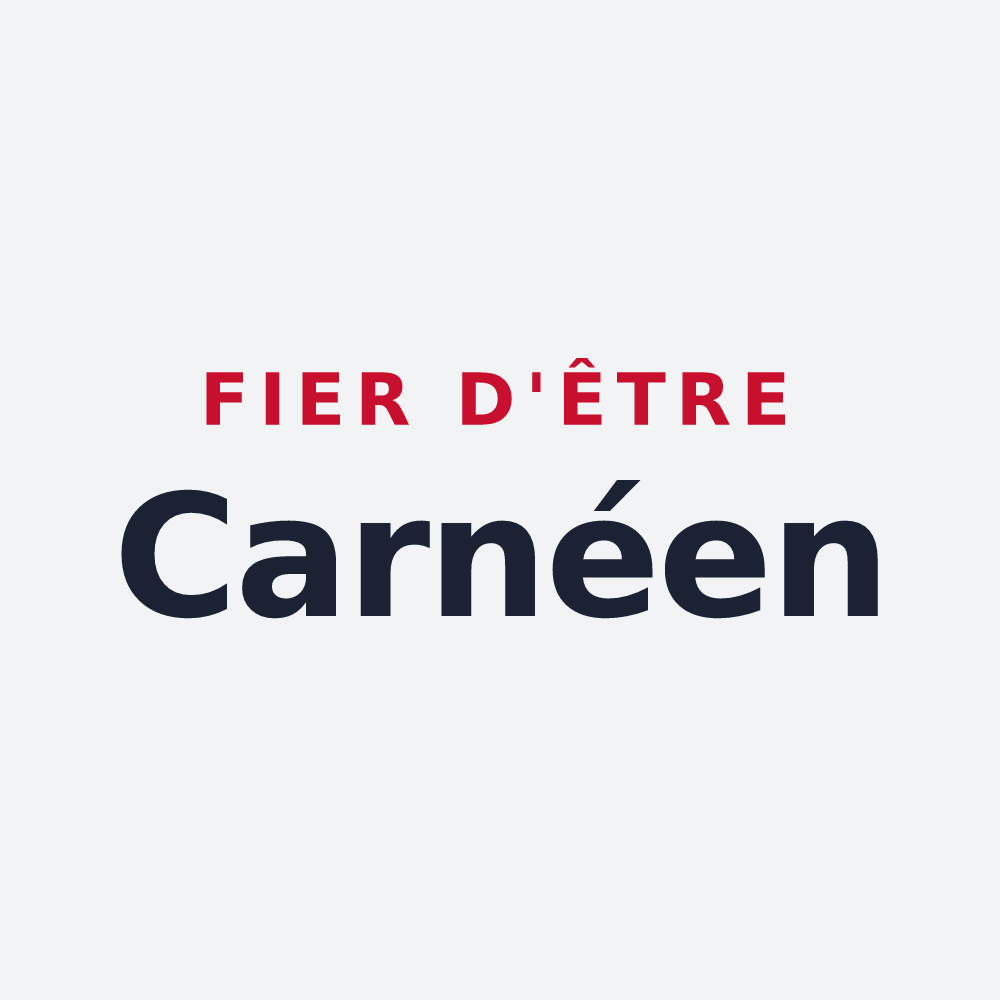 Poster « Fier d'être Carnéen » — design pour Saint-Carné
