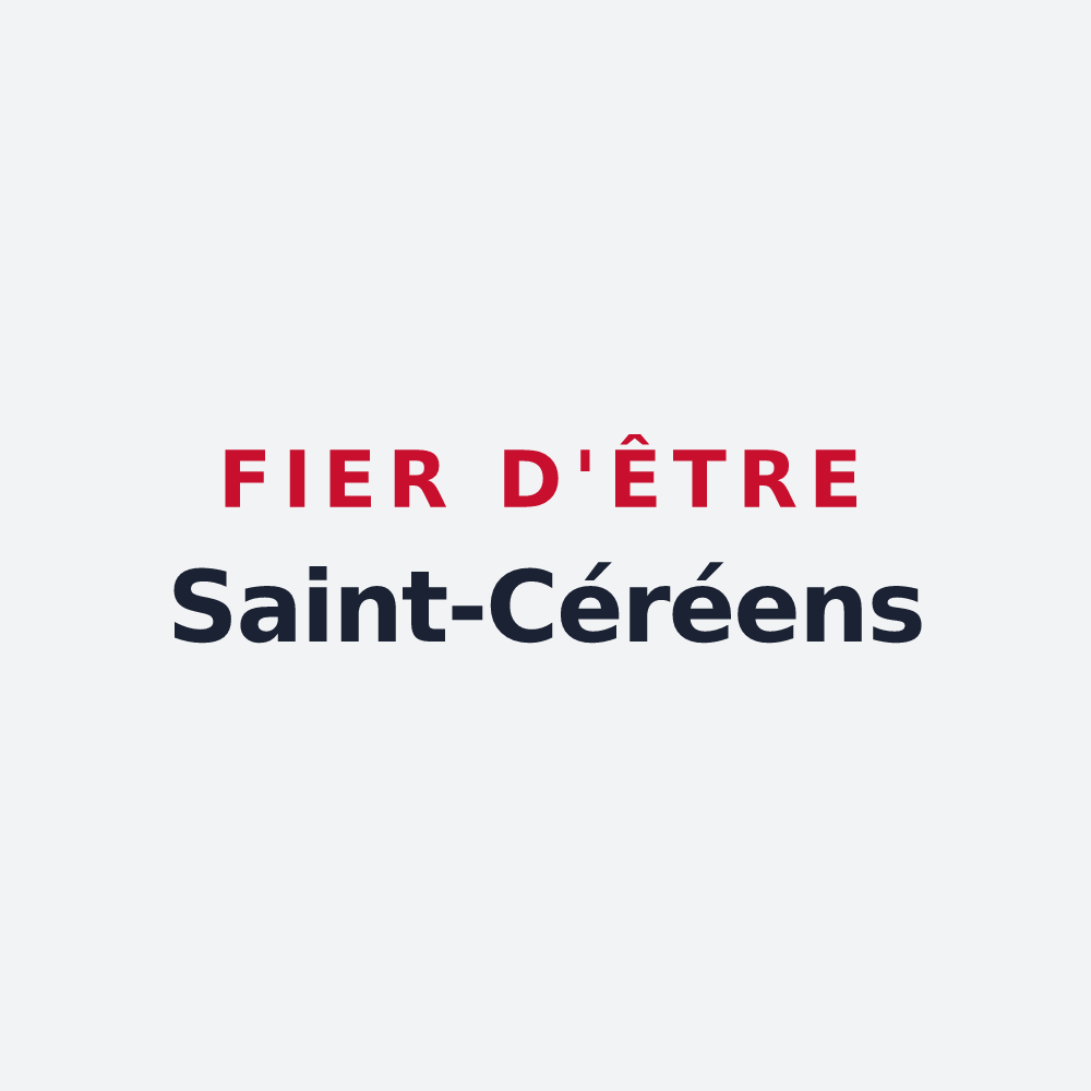 Poster « Fier d'être Saint-Céréens » — design pour Saint-Céré