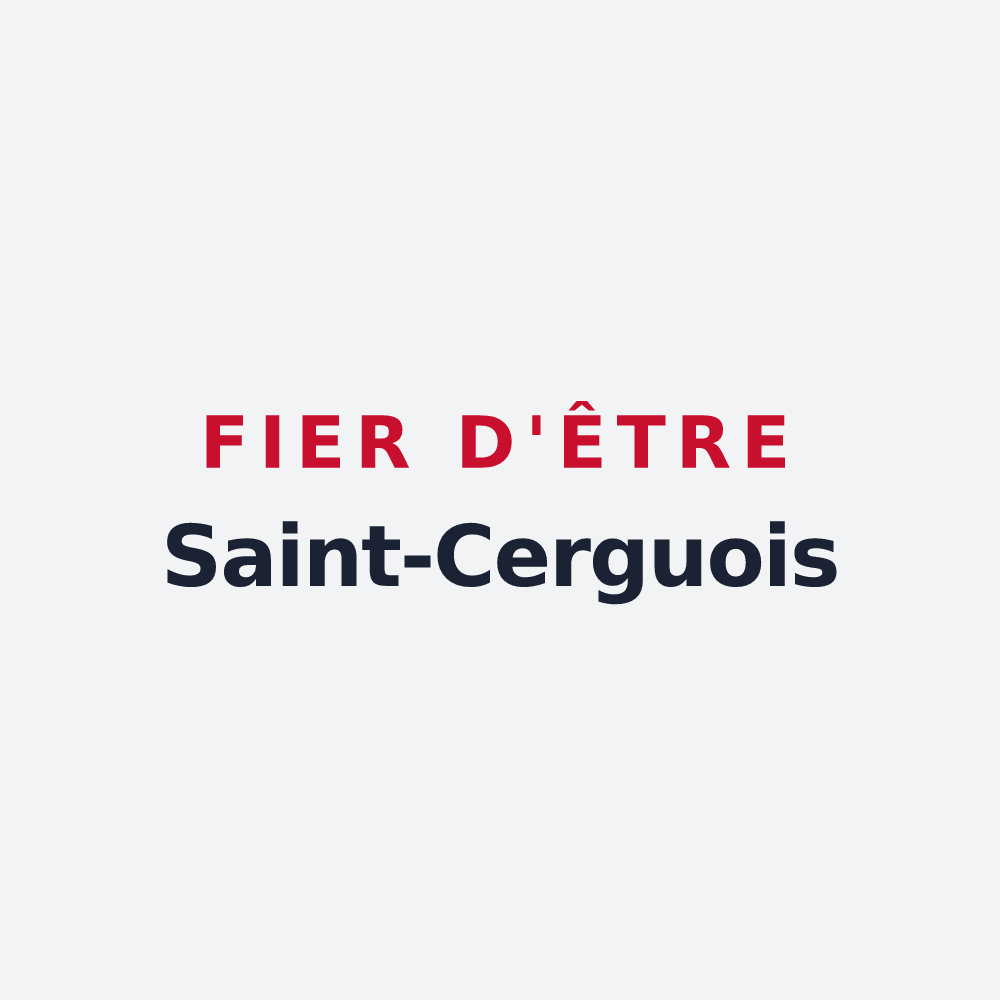 Poster « Fier d'être Saint-Cerguois » — design pour Saint-Cergues