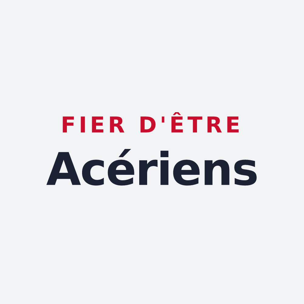 Poster « Fier d'être Acériens » — design pour Saint-Césaire