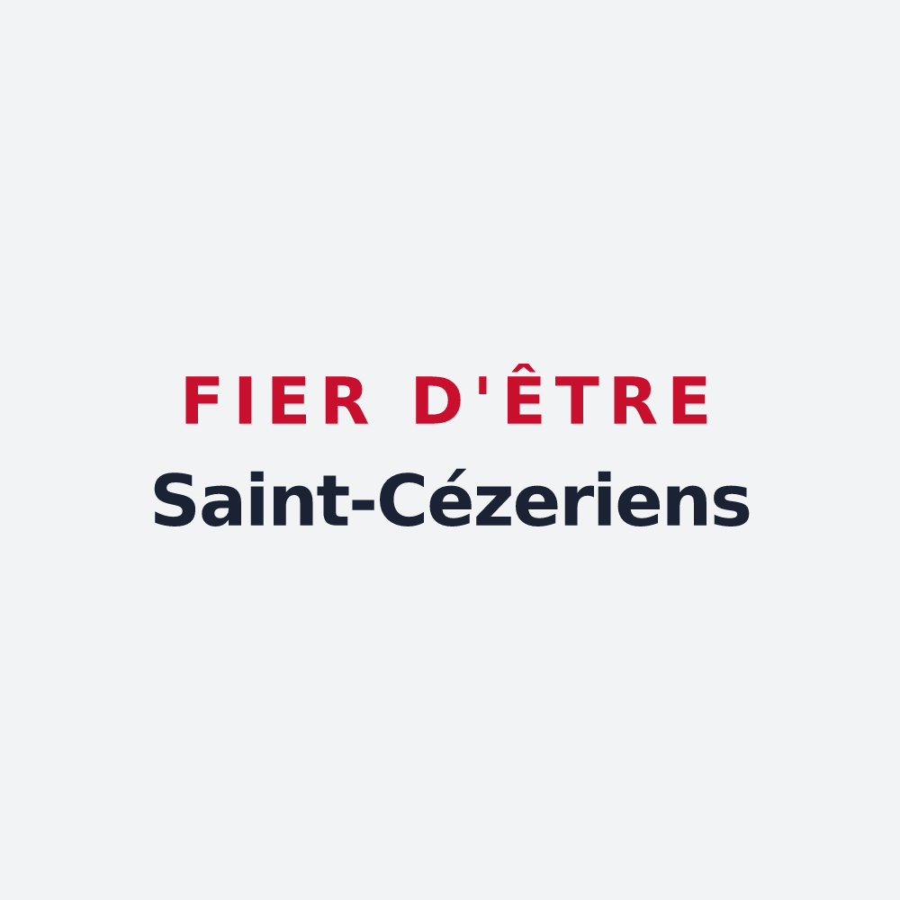 Poster « Fier d'être Saint-Cézeriens » — design pour Saint-Cézert