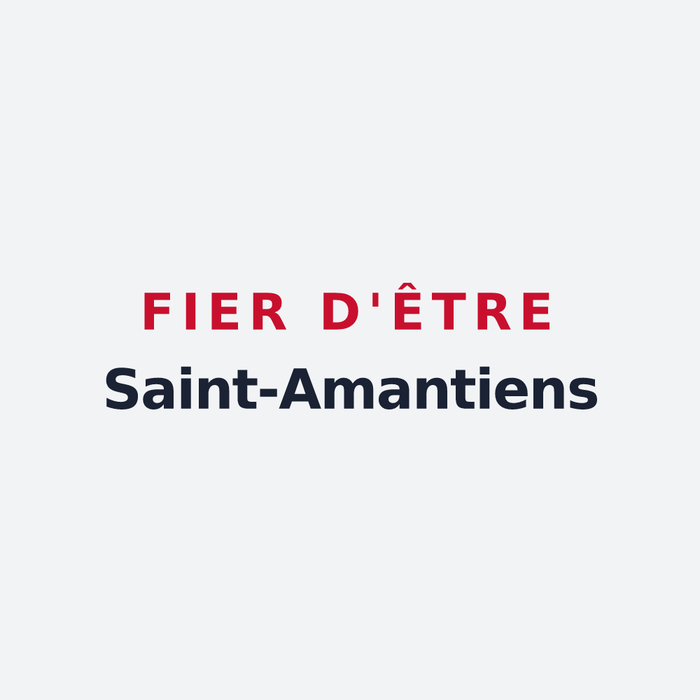 Poster « Fier d'être Saint-Amantiens » — design pour Saint-Chamant