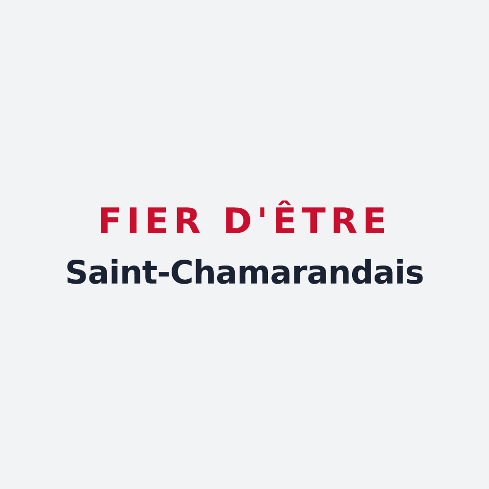 Poster « Fier d'être Saint-Chamarandais » — design pour Saint-Chamarand