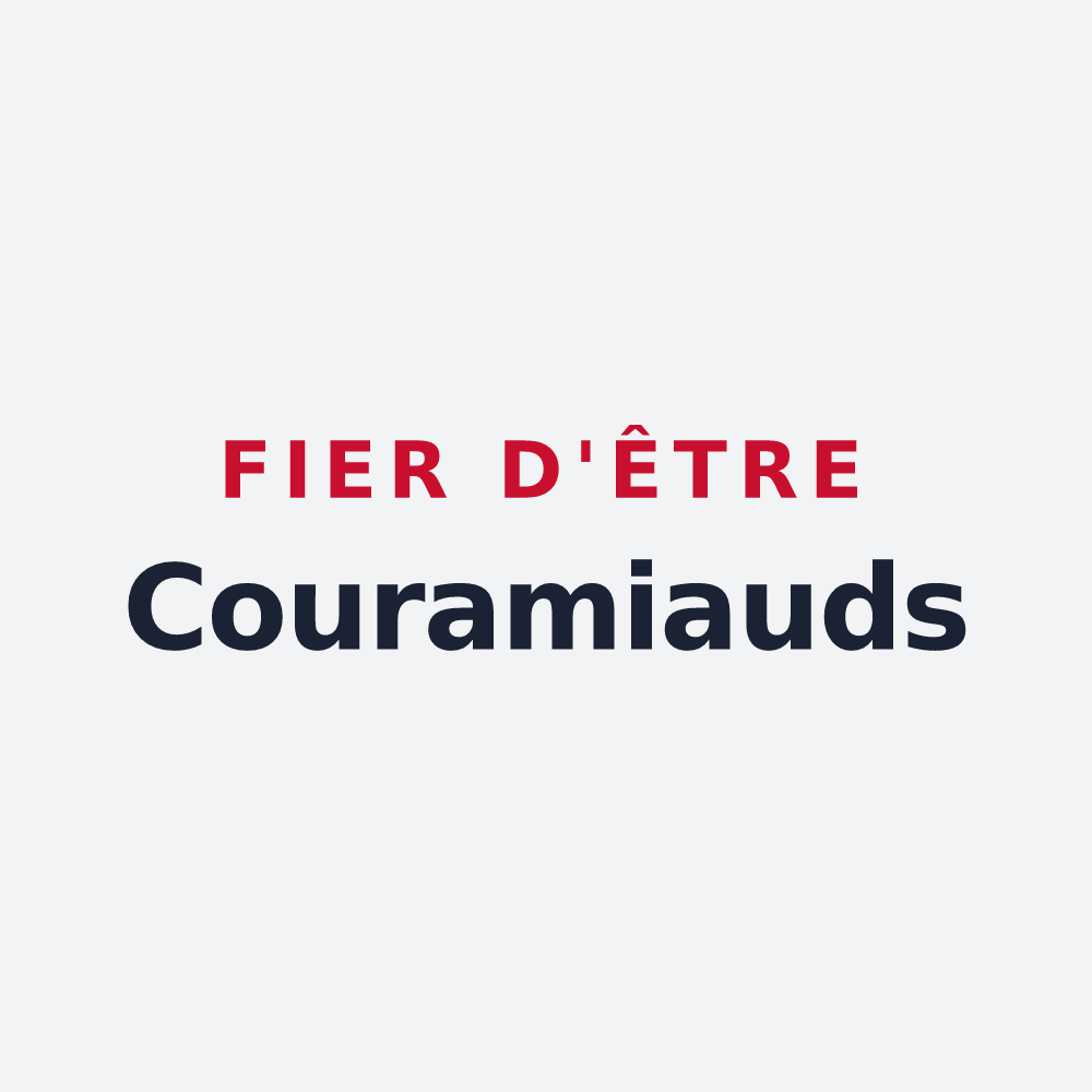 Poster « Fier d'être Couramiauds » — design pour Saint-Chamond