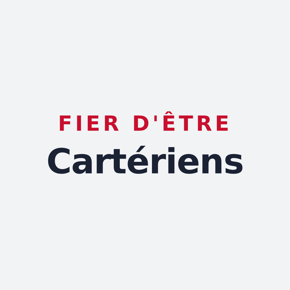 Poster « Fier d'être Cartériens » — design pour Saint-Chartier