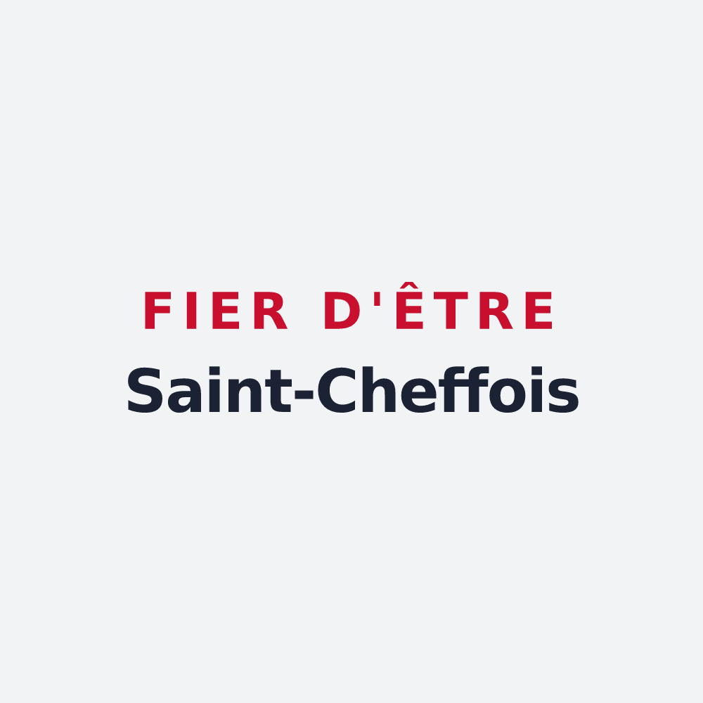 Poster « Fier d'être Saint-Cheffois » — design pour Saint-Chef