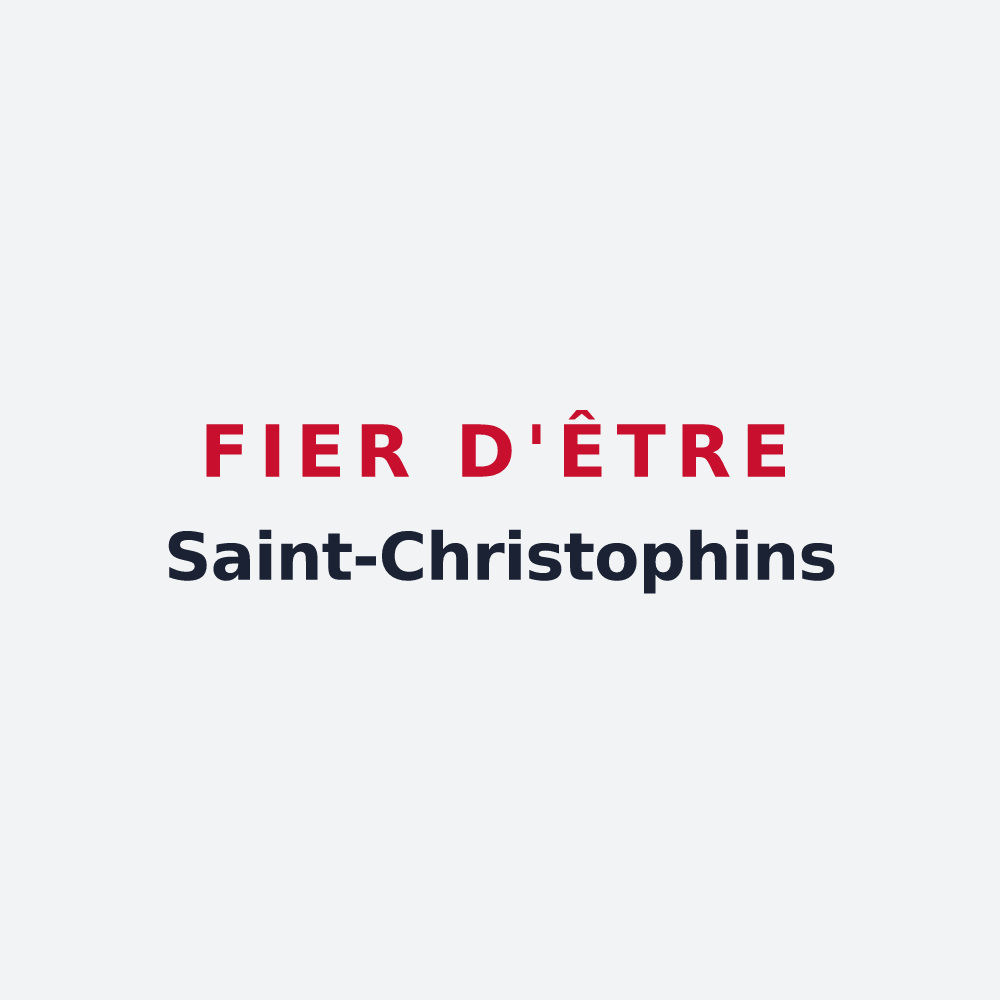 Poster « Fier d'être Saint-Christophins » — design pour Saint-Christaud