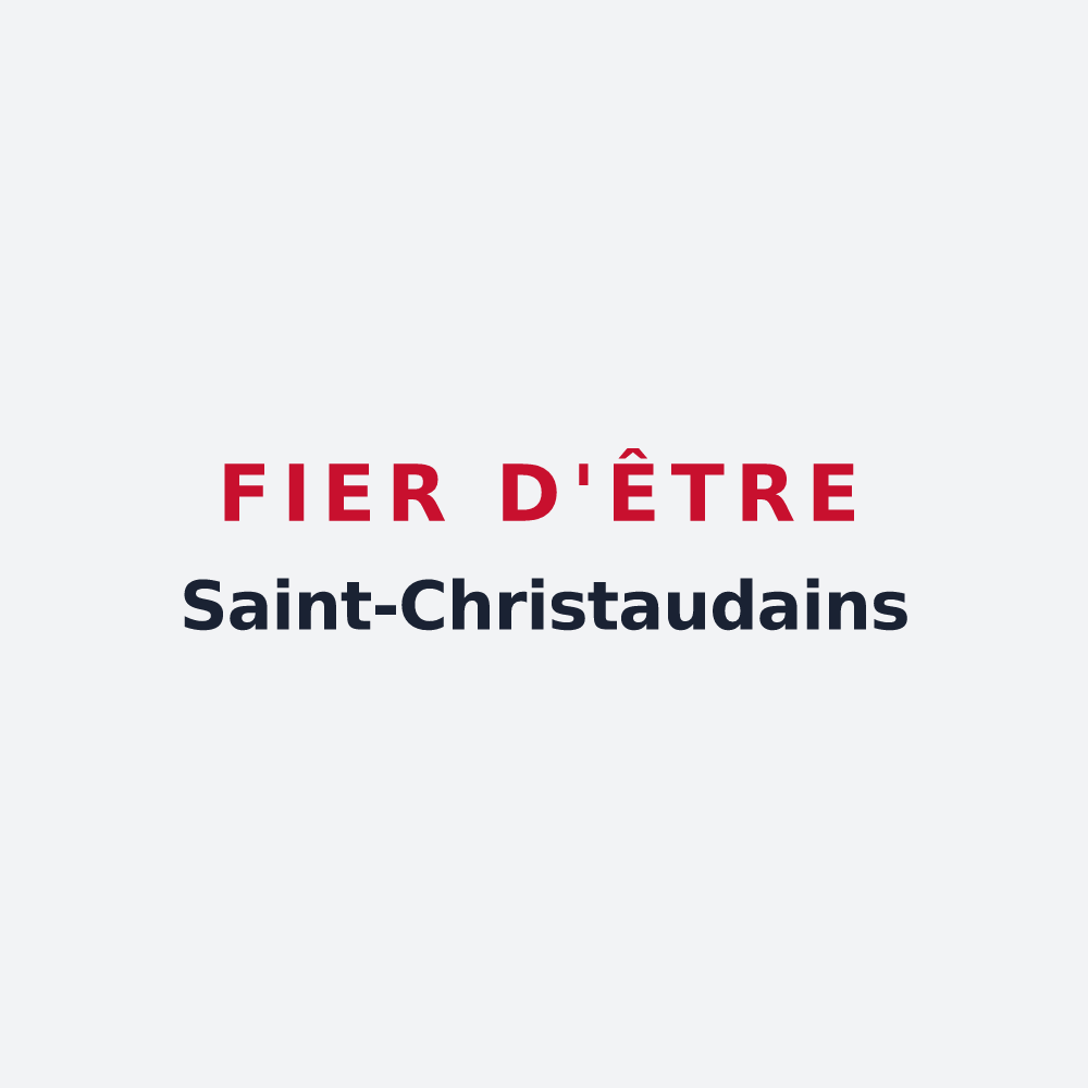 Poster « Fier d'être Saint-Christaudains » — design pour Saint-Christaud