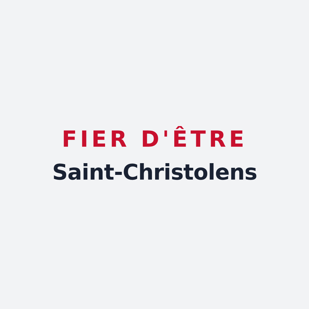 Poster « Fier d'être Saint-Christolens » — design pour Saint-Christol-lez-Alès
