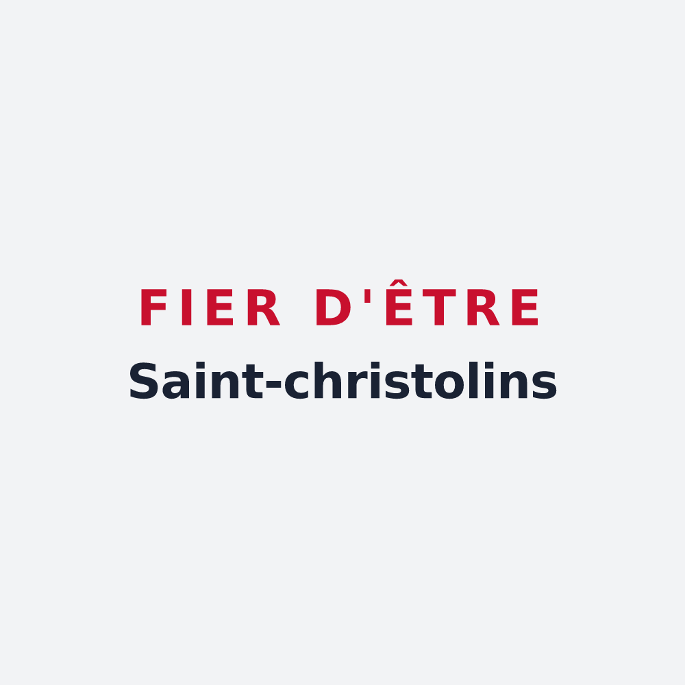 Poster « Fier d'être Saint-christolins » — design pour Saint-Christophe
