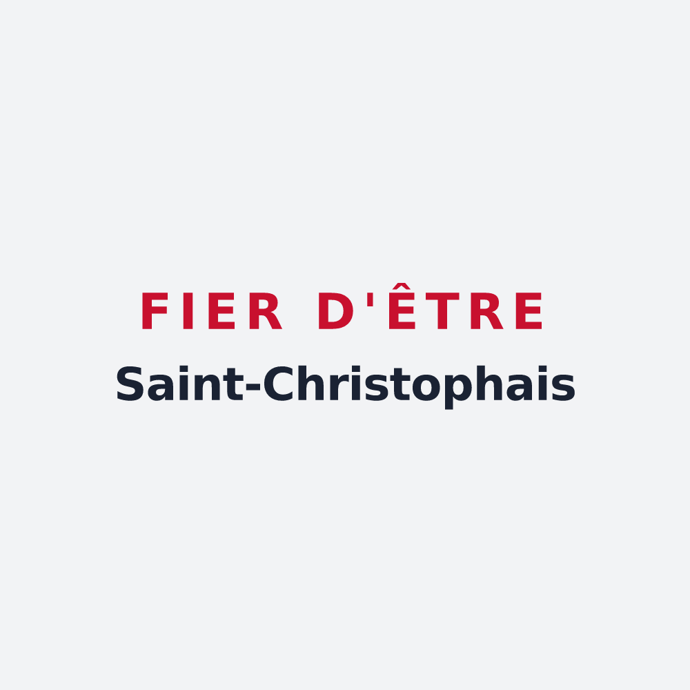 Poster « Fier d'être Saint-Christophais » — design pour Saint-Christophe-des-Bardes