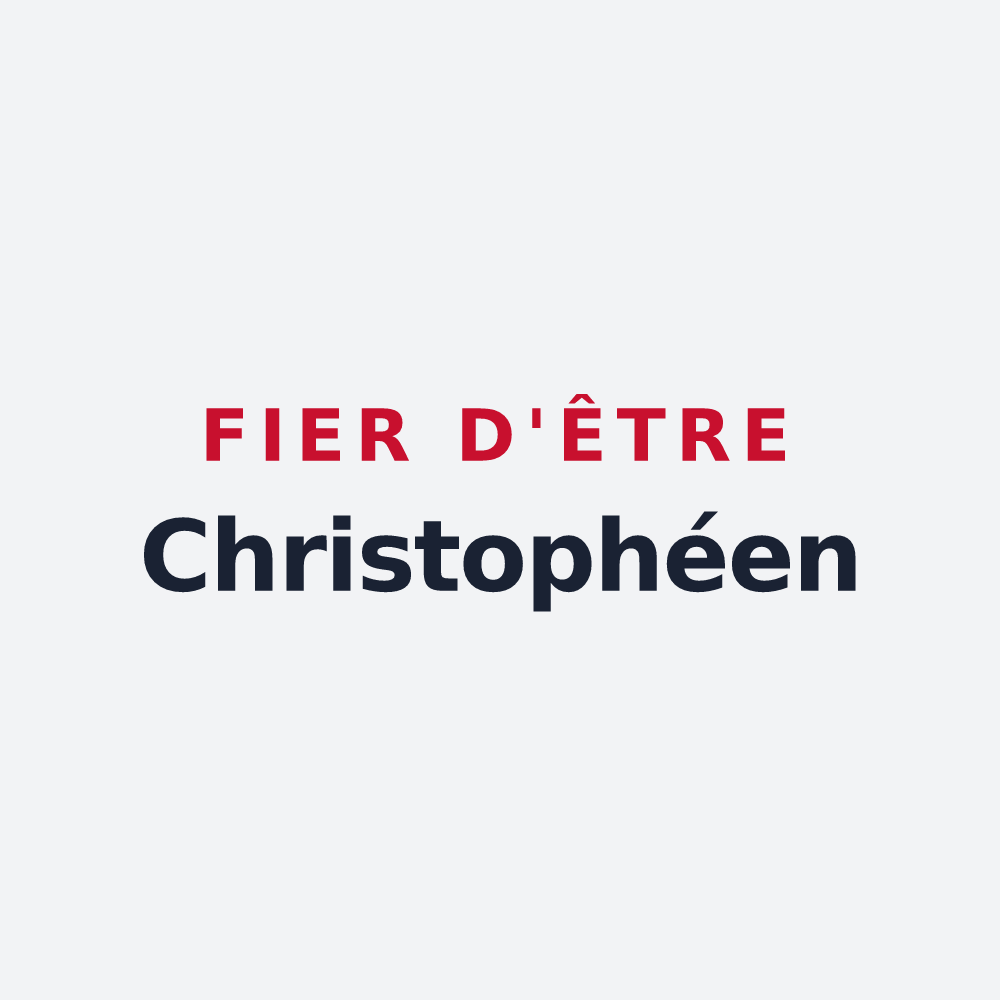 Poster « Fier d'être Christophéen » — design pour Saint-Christophe-des-Bois