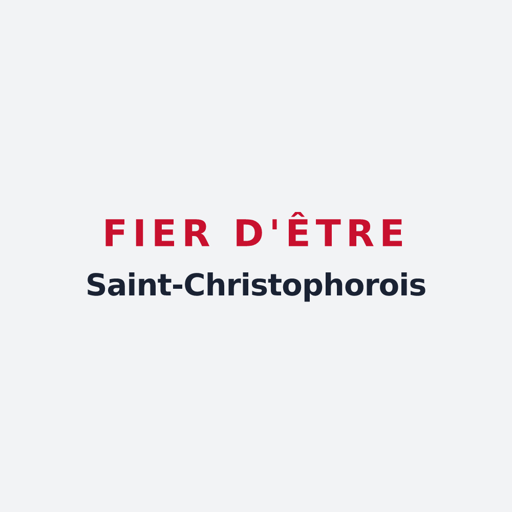 Poster « Fier d'être Saint-Christophorois » — design pour Saint-Christophe-Vallon