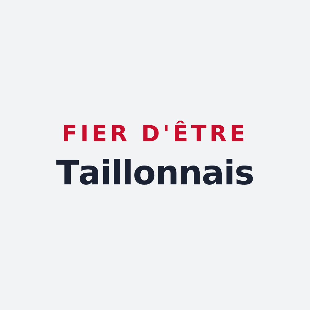 Poster « Fier d'être Taillonnais » — design pour Saint-Ciers-du-Taillon