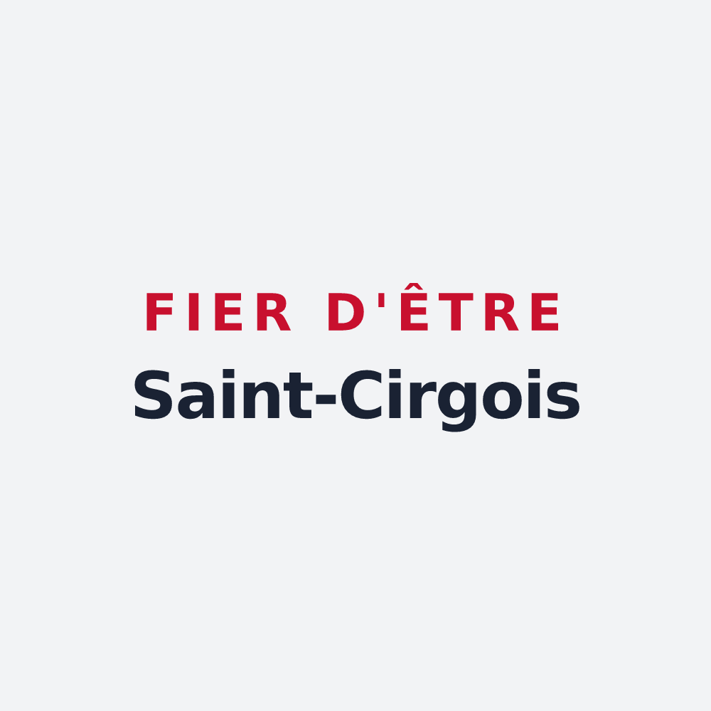 Poster « Fier d'être Saint-Cirgois » — design pour Saint-Cirgues-la-Loutre