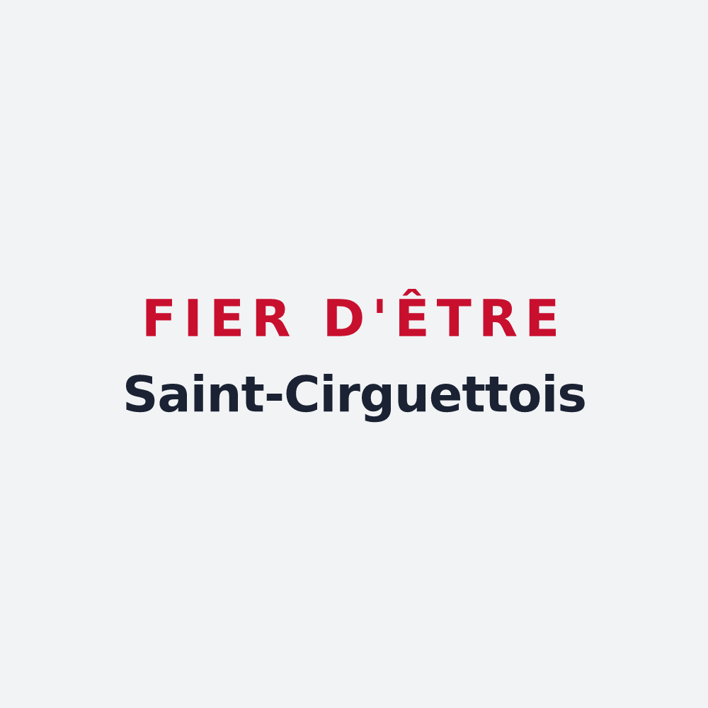 Poster « Fier d'être Saint-Cirguettois » — design pour Saint-Cirq-Souillaguet