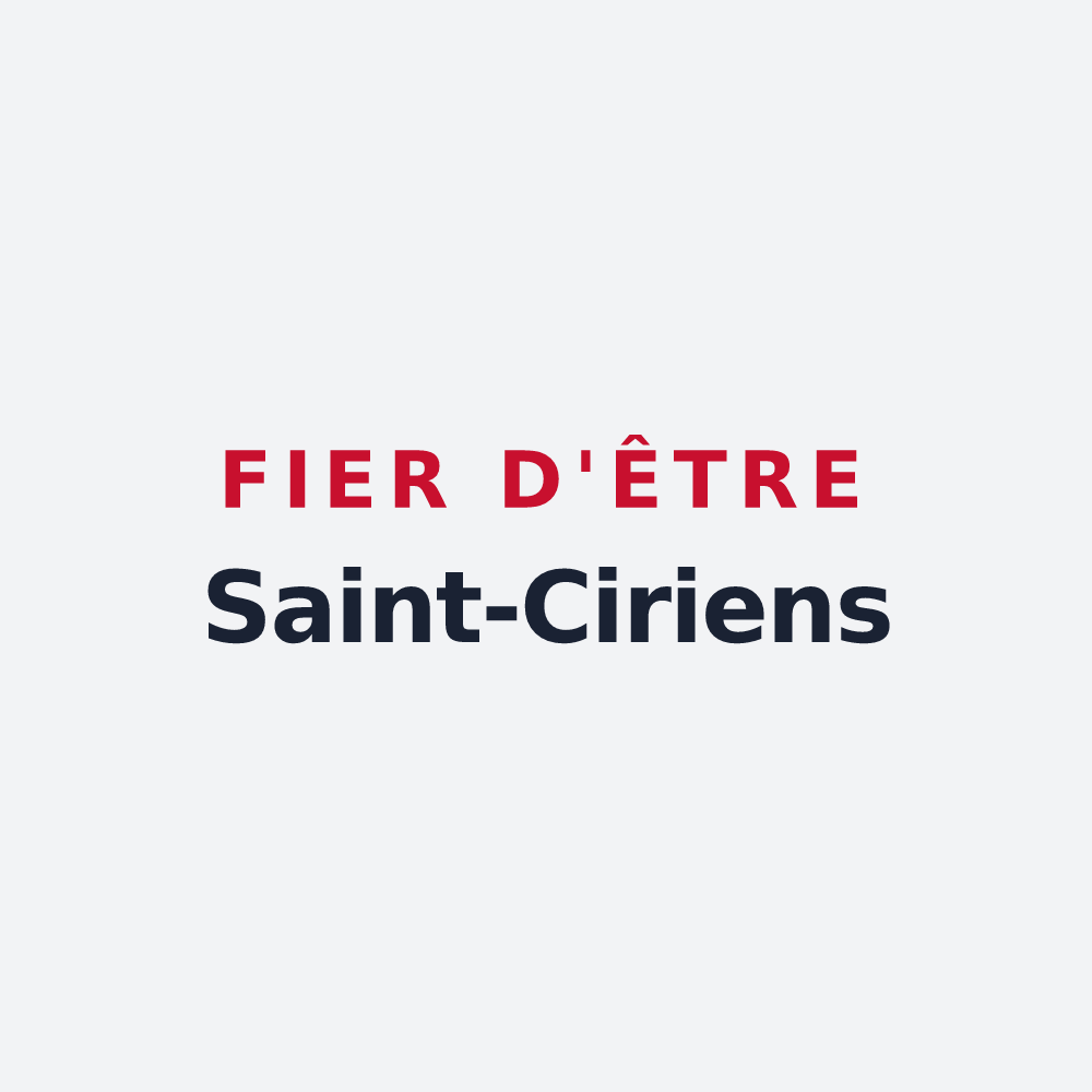 Poster « Fier d'être Saint-Ciriens » — design pour Saint-Cirq