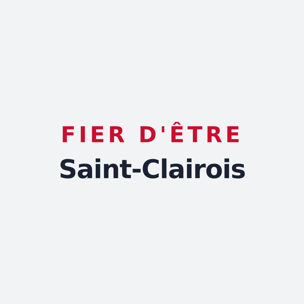 Poster « Fier d'être Saint-Clairois » — design pour Saint-Clair