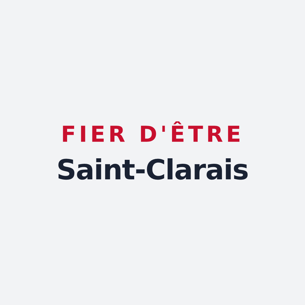 Poster « Fier d'être Saint-Clarais » — design pour Saint-Clar-de-Rivière