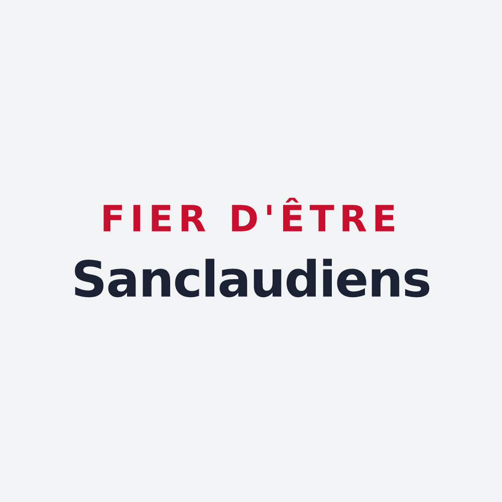Poster « Fier d'être Sanclaudiens » — design pour Saint-Claude