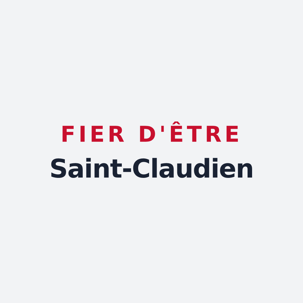 Poster « Fier d'être Saint-Claudien » — design pour Saint-Claude
