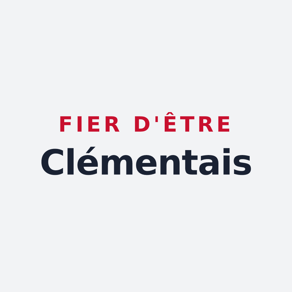 Poster « Fier d'être Clémentais » — design pour Saint-Clément-de-la-Place