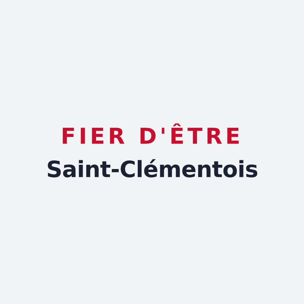 Poster « Fier d'être Saint-Clémentois » — design pour Saint-Clément-de-Vers