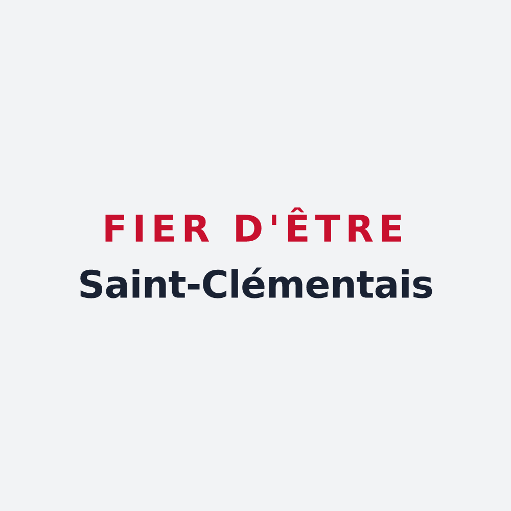 Poster « Fier d'être Saint-Clémentais » — design pour Saint-Clément-des-Levées