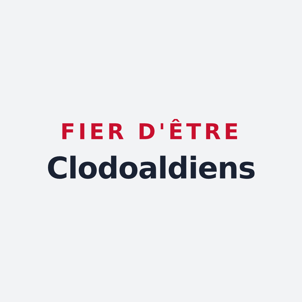 Poster « Fier d'être Clodoaldiens » — design pour Saint-Cloud