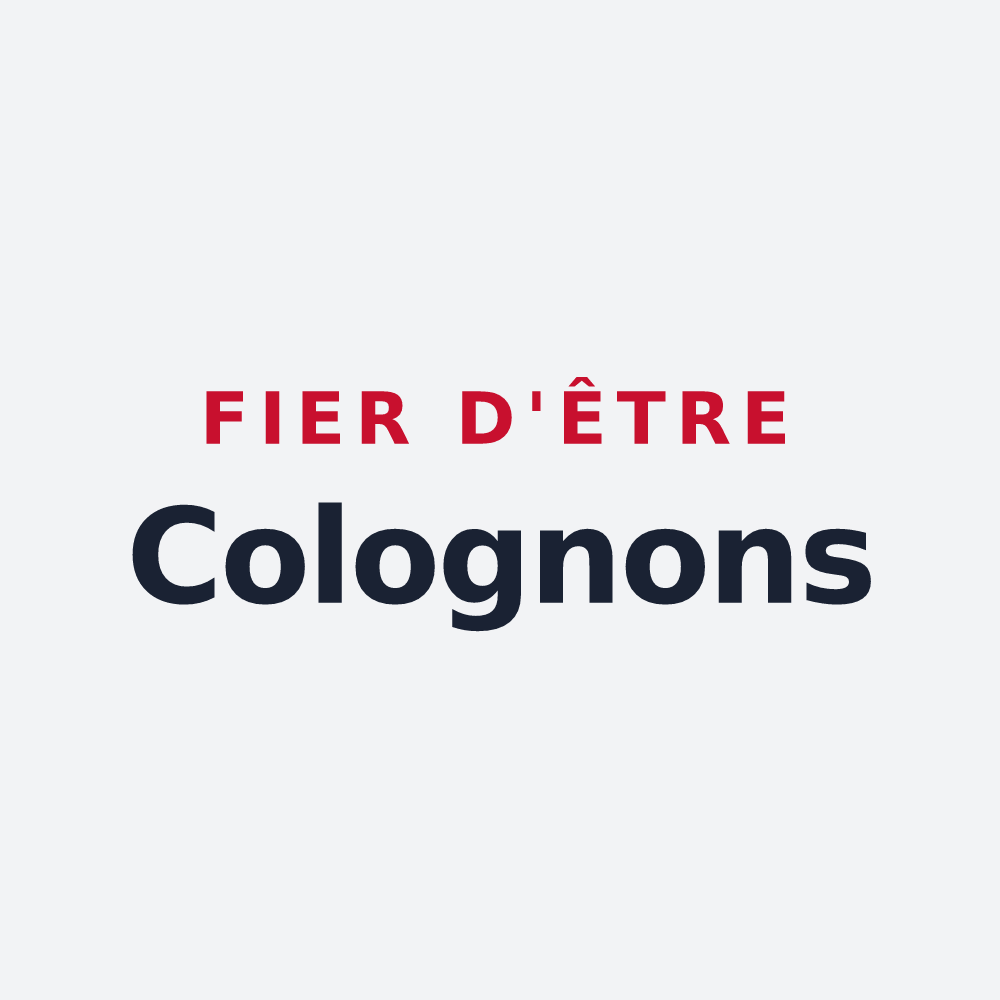 Poster « Fier d'être Colognons » — design pour Saint-Colomban-des-Villards