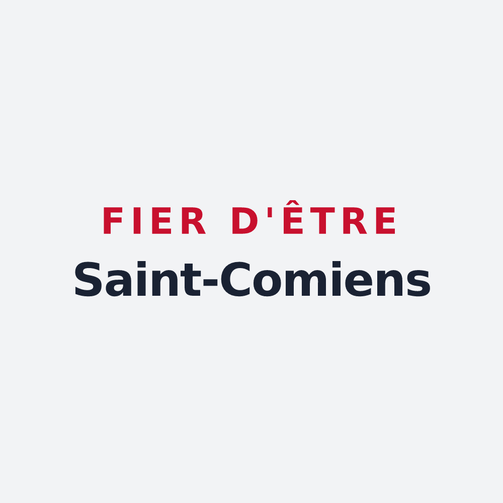 Poster « Fier d'être Saint-Comiens » — design pour Saint-Côme-de-Fresné
