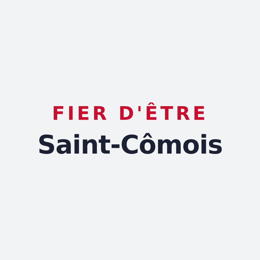 Poster « Fier d'être Saint-Cômois » — design pour Saint-Côme-et-Maruéjols