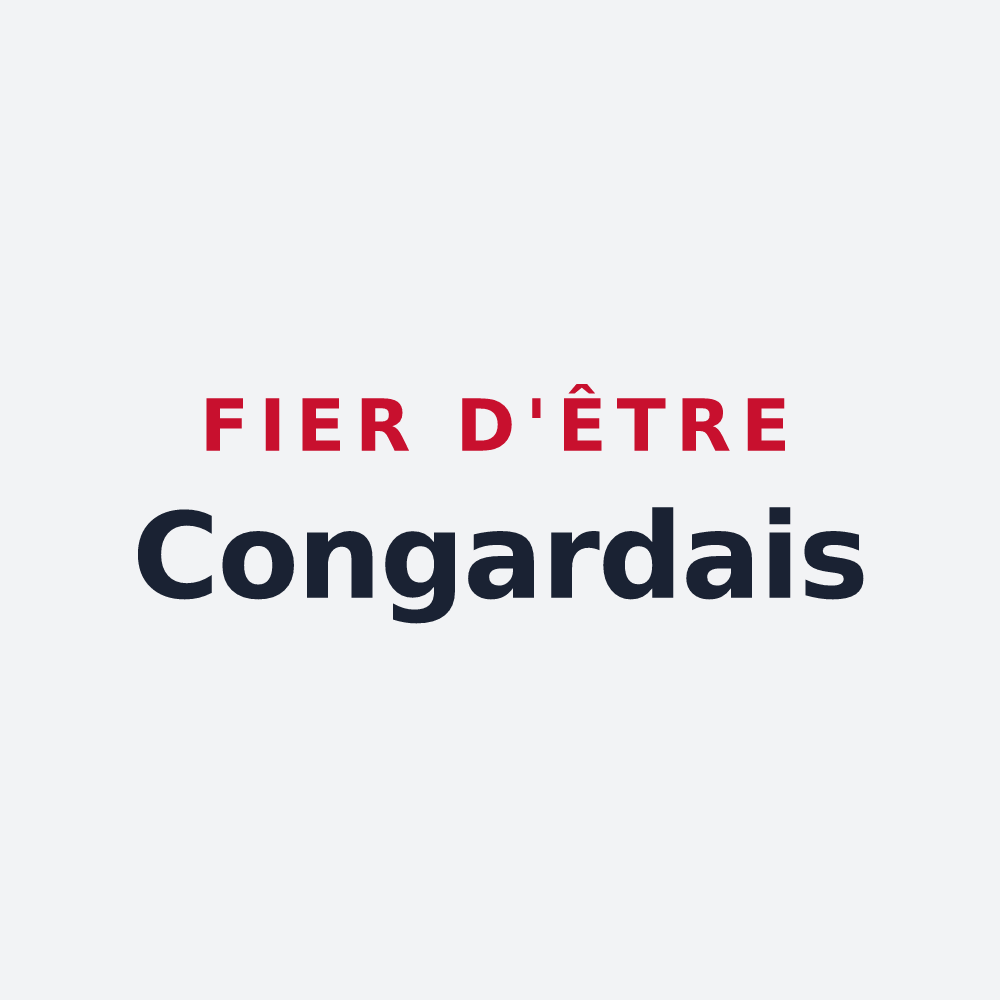 Poster « Fier d'être Congardais » — design pour Saint-Congard