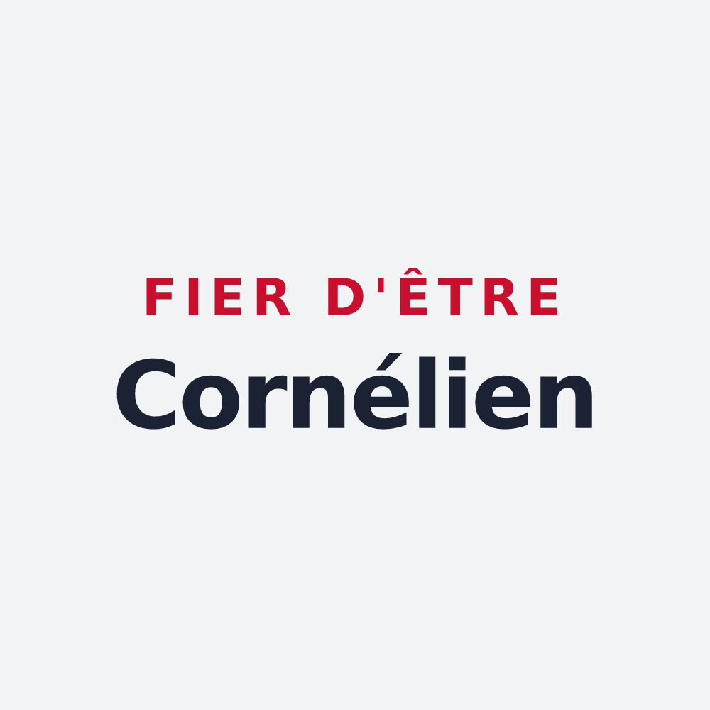 Poster « Fier d'être Cornélien » — design pour Saint-Corneille