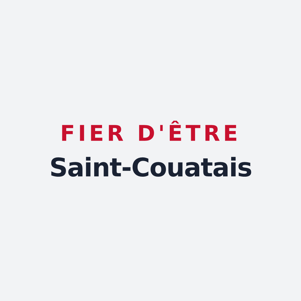 Poster « Fier d'être Saint-Couatais » — design pour Saint-Couat-du-Razès