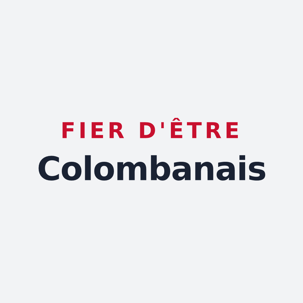 Poster « Fier d'être Colombanais » — design pour Saint-Coulomb