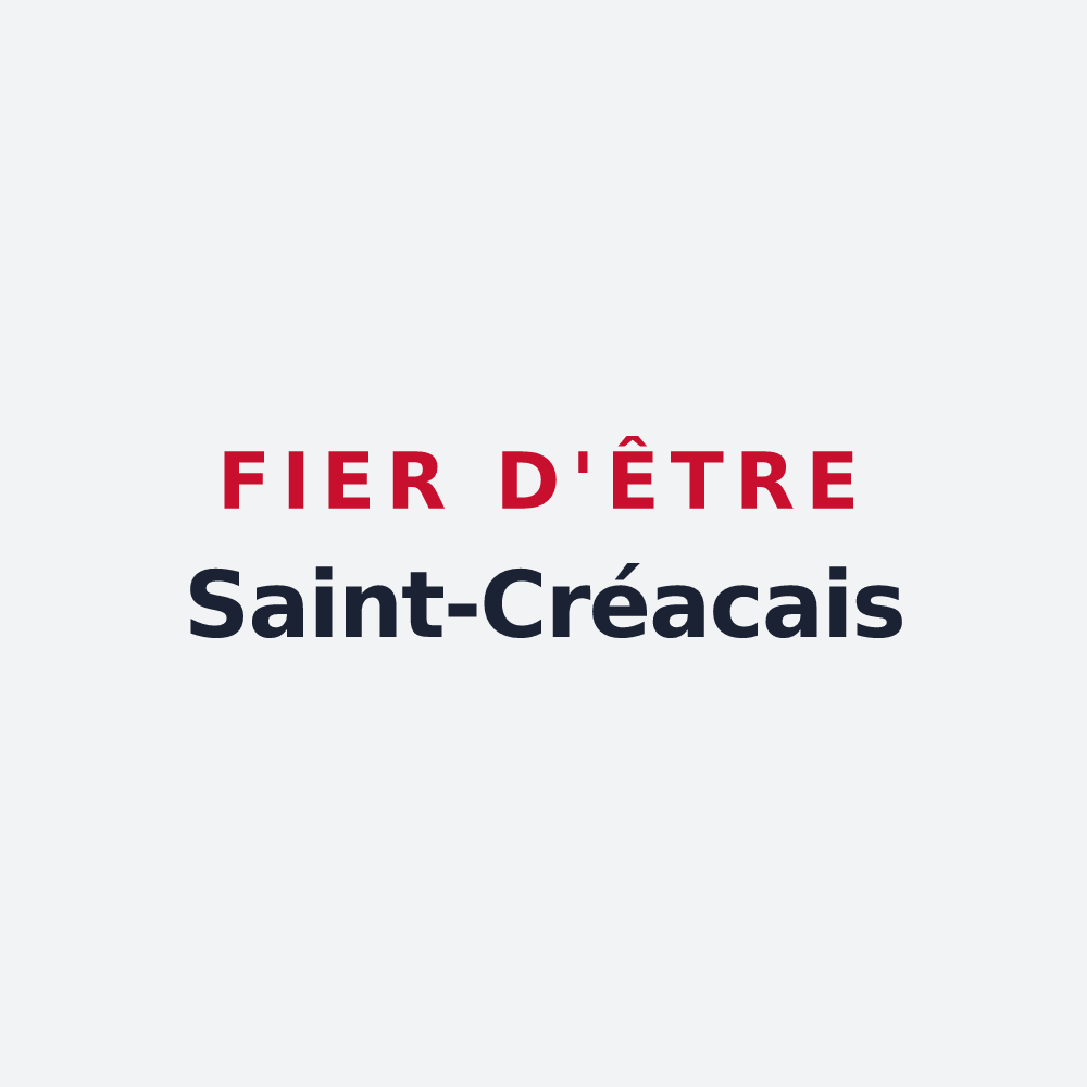 Poster « Fier d'être Saint-Créacais » — design pour Saint-Créac