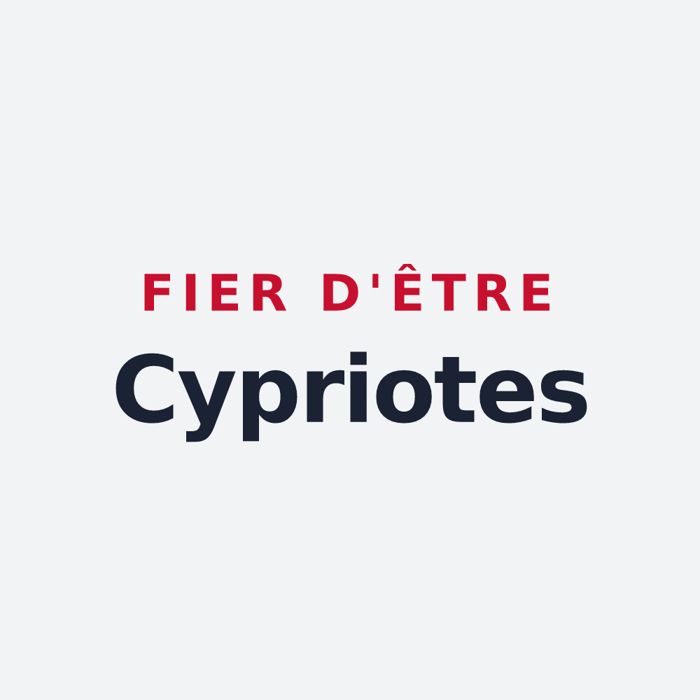 Poster « Fier d'être Cypriotes » — design pour Saint-Cyprien