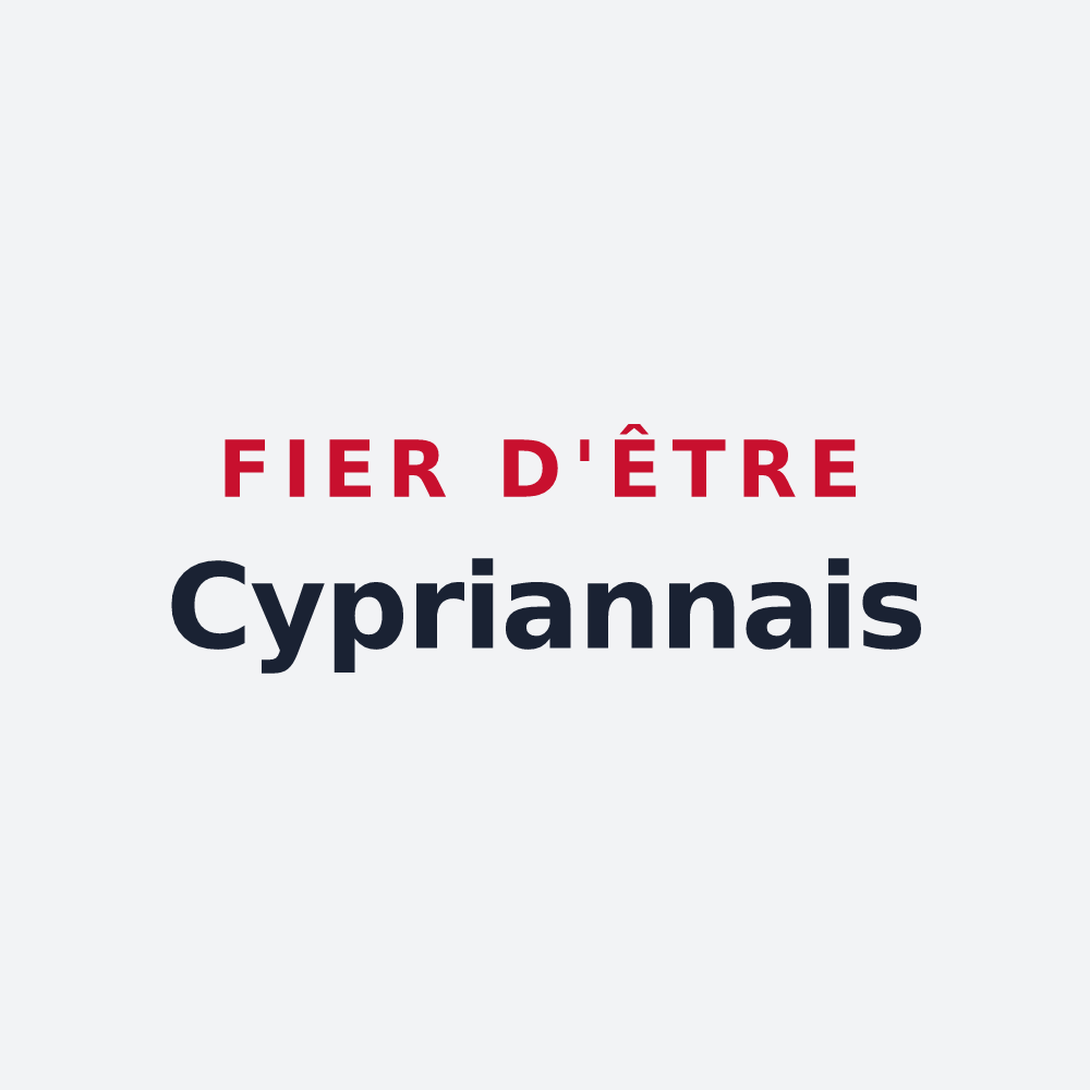 Poster « Fier d'être Cypriannais » — design pour Saint-Cyprien