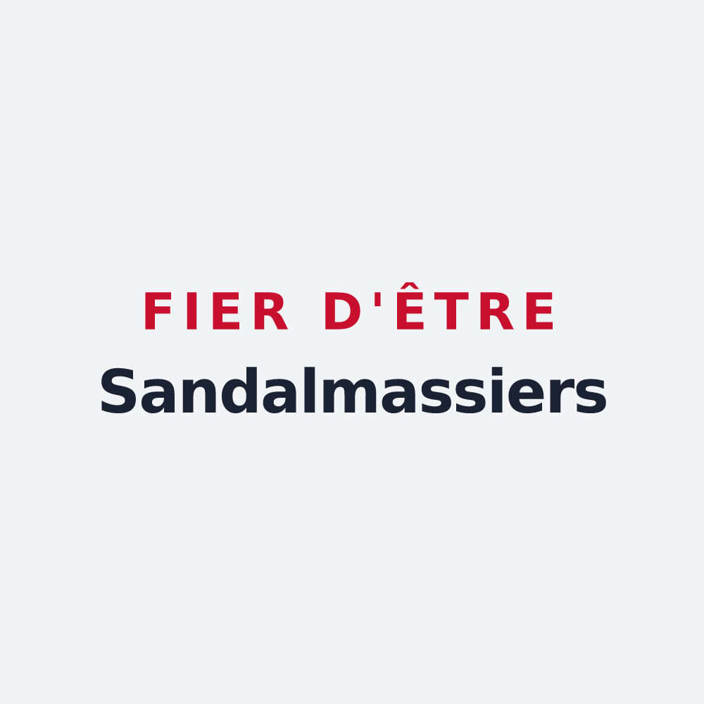 Poster « Fier d'être Sandalmassiers » — design pour Saint-Dalmas-le-Selvage