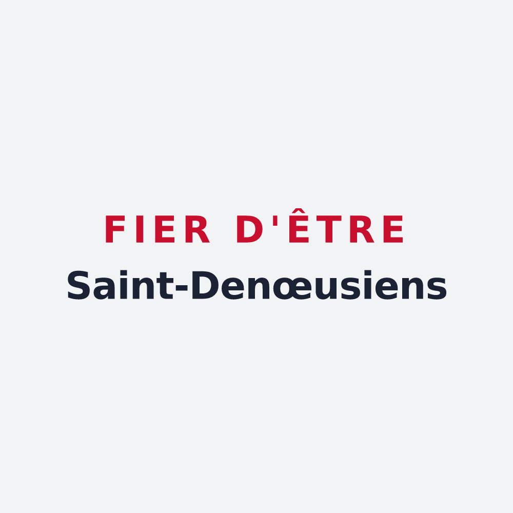 Poster « Fier d'être Saint-Denœusiens » — design pour Saint-Denœux