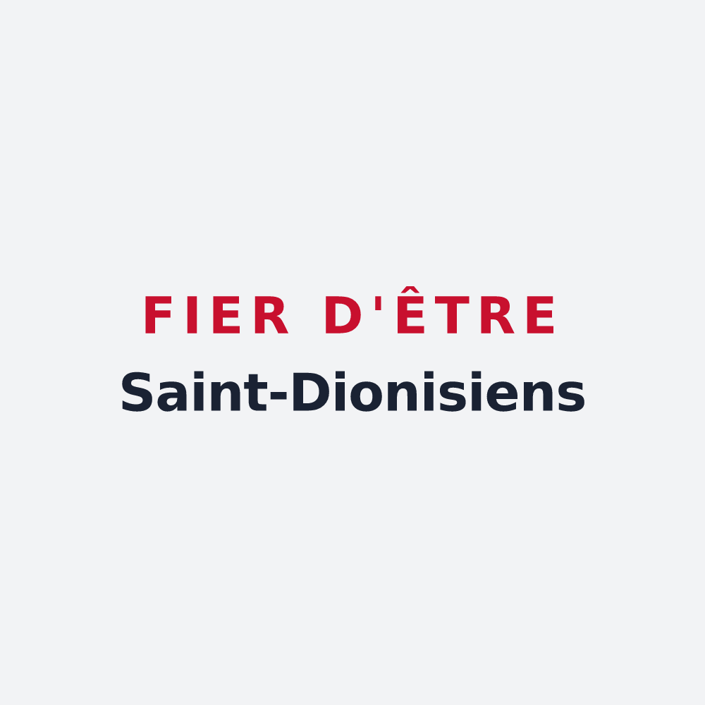 Poster « Fier d'être Saint-Dionisiens » — design pour Saint-Denis