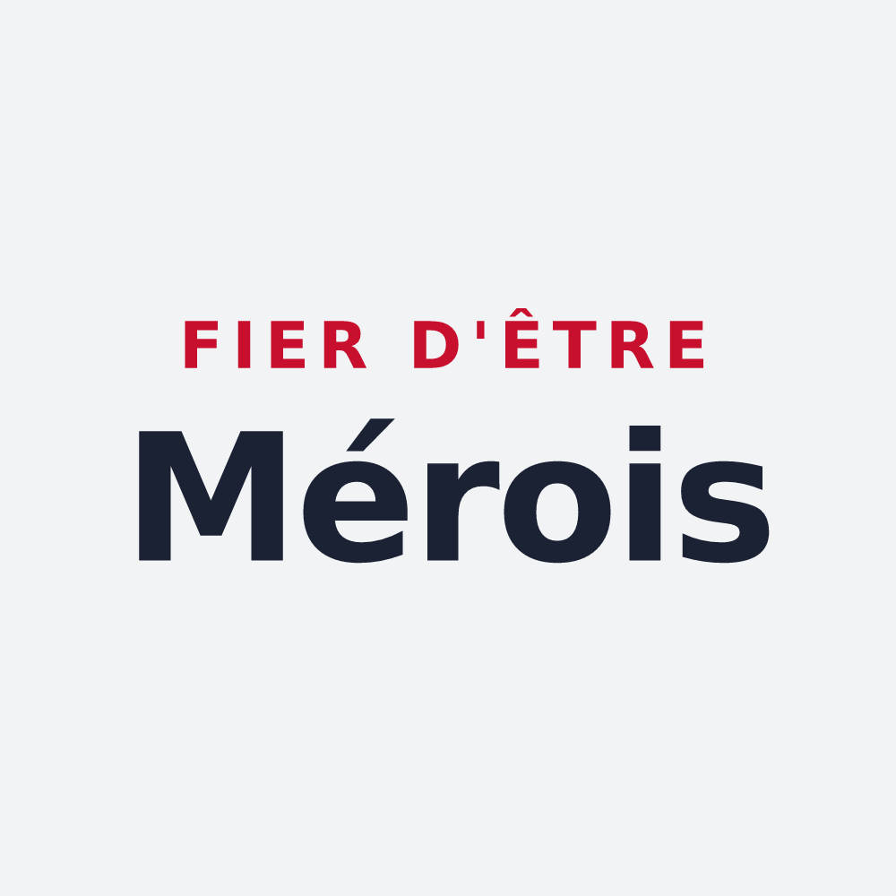 Poster « Fier d'être Mérois » — design pour Saint-Denis-de-Méré