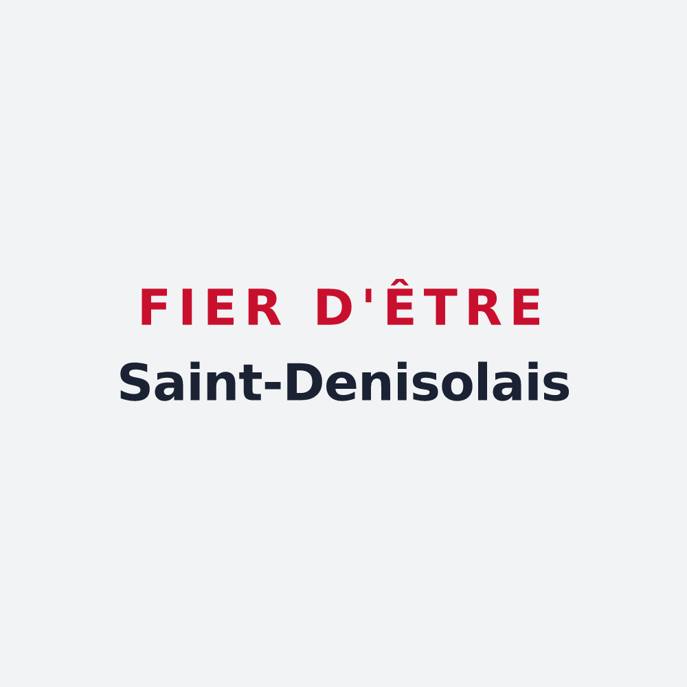 Poster « Fier d'être Saint-Denisolais » — design pour Saint-Denis-du-Payré