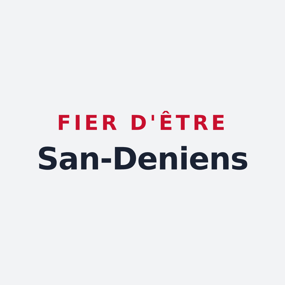Poster « Fier d'être San-Deniens » — design pour Saint-Denis-en-Bugey